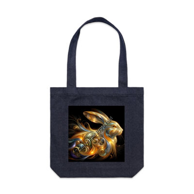Celestial Rabbit - AS Colour Denim Carrie Tote Thumbnail
