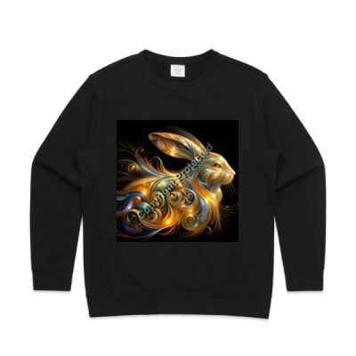 Celestial Rabbit - AS Colour Womens Premium Crew Thumbnail