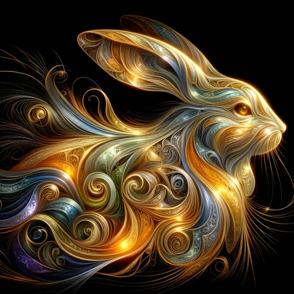 Celestial Hare Black Thumbnail