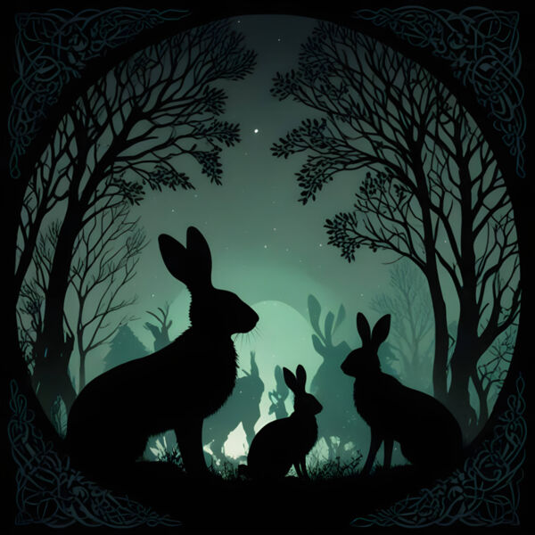 Rabbit Silhouettes Thumbnail